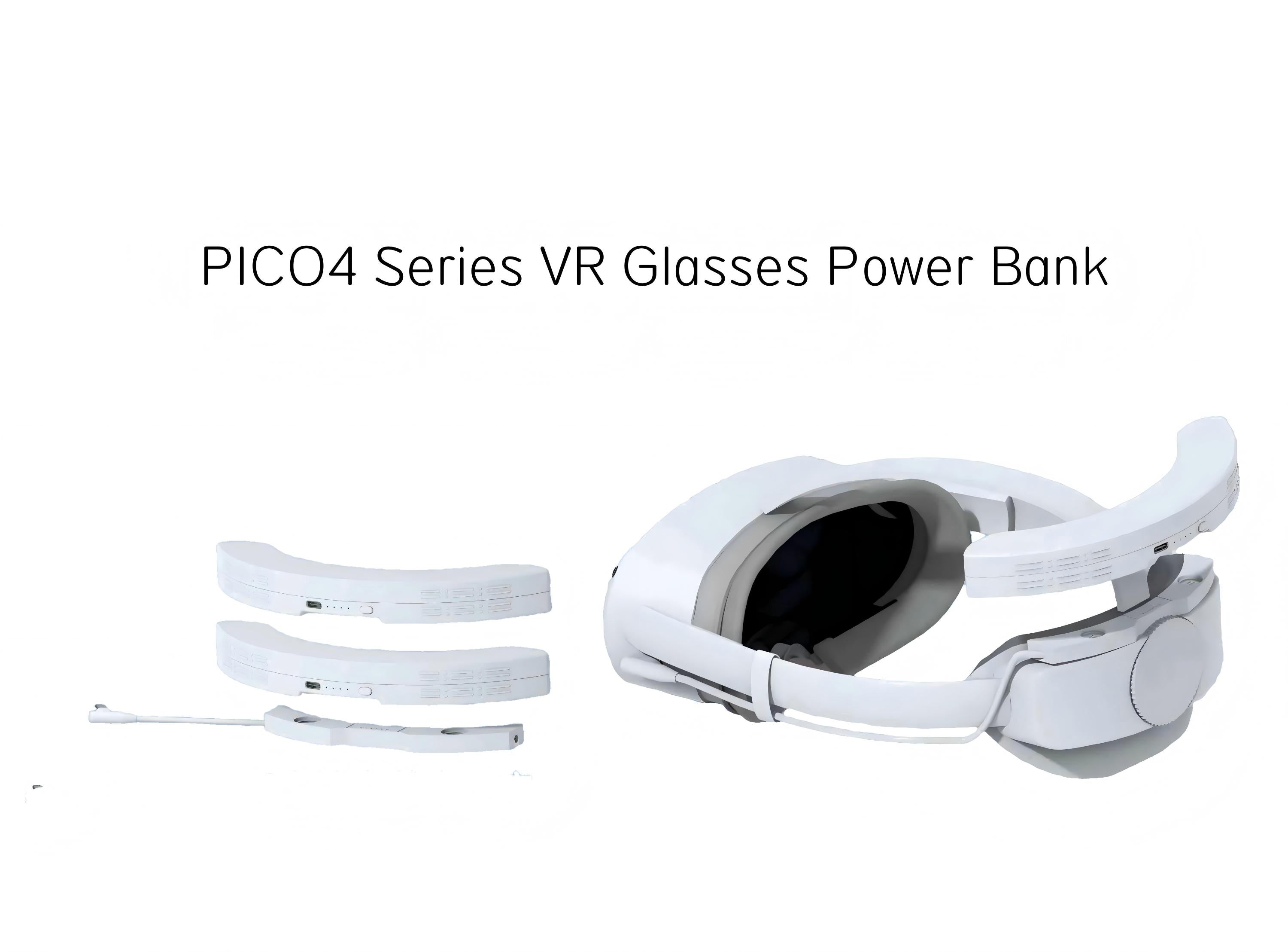 PICO 4 Series VR Power Bank Set: 1 Charging Dock and 2 Batteries