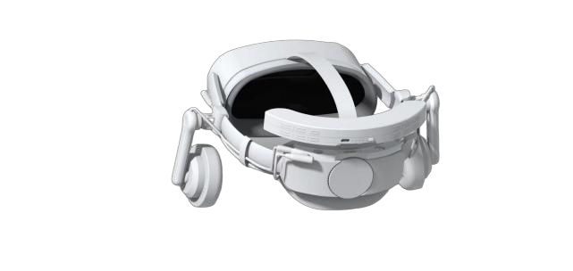 MAXXVR magnetic battery kit on a compatible PICO 4 headset